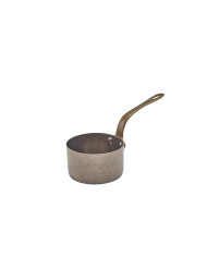 vintage mini sauce pan Ø7.8XH4.5cm steel genware 