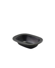 black vintage pie dish L16XW12XH3.5cm steel genware 