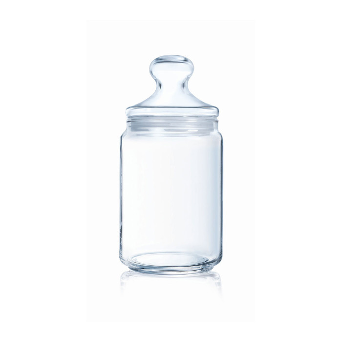 STORAGE JAR 1L WITH GLASS LID