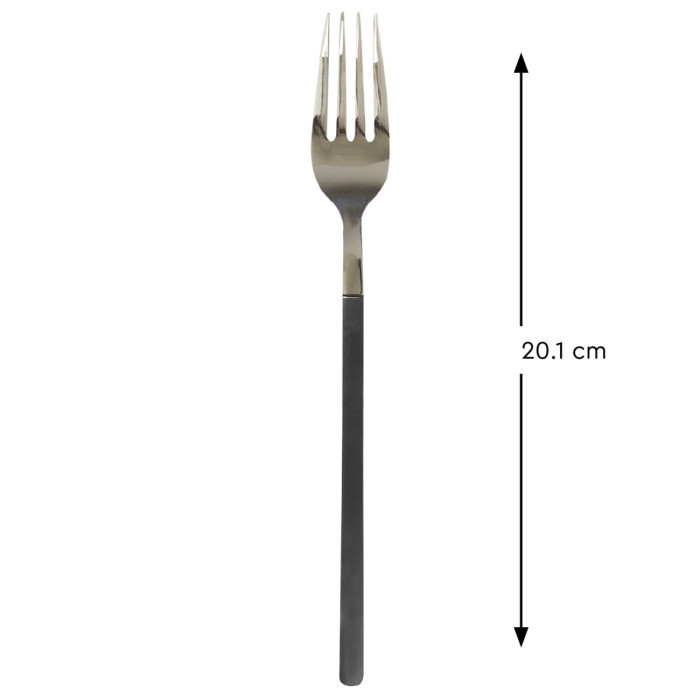 BLACK PVD TABLE FORK WITH BLACK PVD HANDLE AROMA  PRO MUNDI