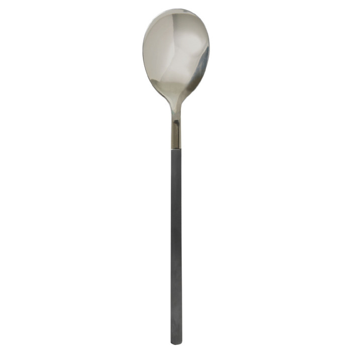  BLACK PVD TABLE SPOON WITH BLACK PVD HANDLE AROMA PRO MUNDI