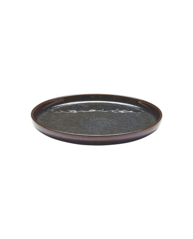 AMBER FLAT PLATE D22CM STONEWARE ACCOLADE