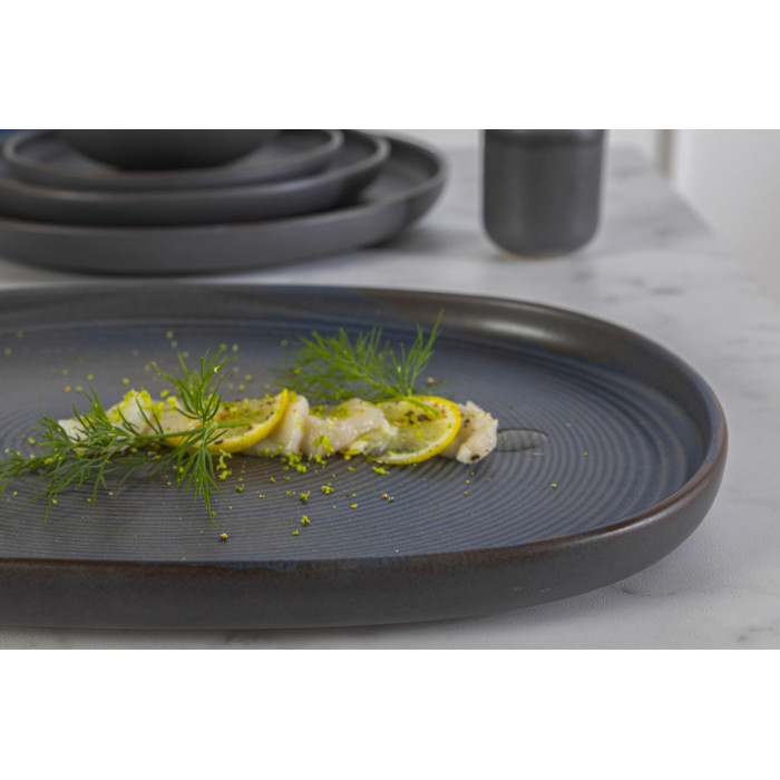 TORNADO FLAT PLATE D28CM STONEWARE ACCOLADE