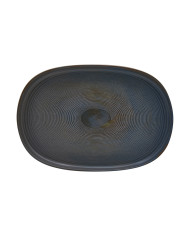 TORNADO OVAL PLATE L33 X W 22.5 CM STONEWARE ACCOLADE