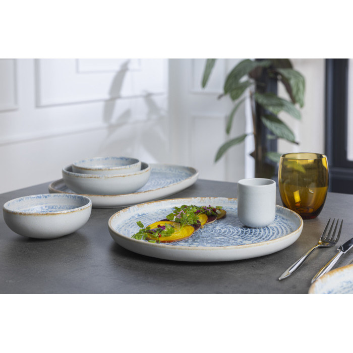 ICE FLAT PLATE D22CM STONEWARE ACCOLADE