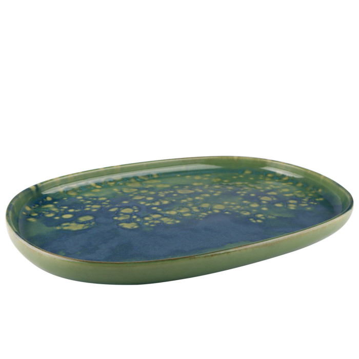 MAGIC OVAL PLATE L33 X W 22.5 CM STONEWARE ACCOLADE