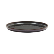 AMBER FLAT PLATE D28CM STONEWARE ACCOLADE