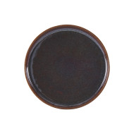 AMBER FLAT PLATE D17CM STONEWARE ACCOLADE