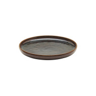 AMBER FLAT PLATE D17CM STONEWARE ACCOLADE