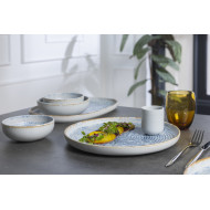 ICE FLAT PLATE D28CM STONEWARE ACCOLADE