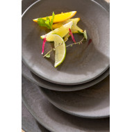 ENIGMA COUPE PLATE D27CM STONEWARE ACCOLADE