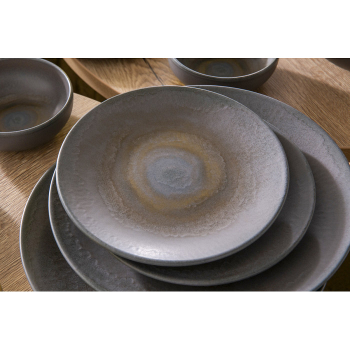 ENIGMA COUPE PLATE D27CM STONEWARE ACCOLADE