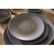 ENIGMA COUPE PLATE D27CM STONEWARE ACCOLADE