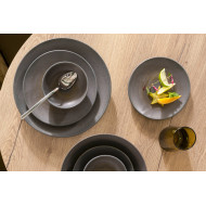 ENIGMA DEEP COUPE PLATE D22CM STONEWARE ACCOLADE