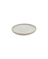 SAND SAUCER 12CM  STONEWARE ACCOLADE