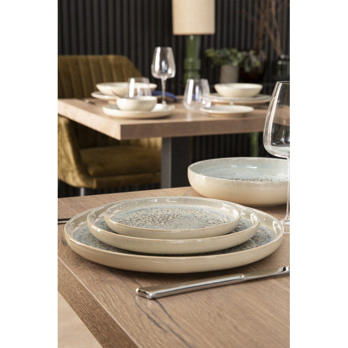 TROPIC FLAT PLATE D28CM  STONEWARE ACCOLADE