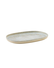 TROPIC OVAL PLATE L33 X W 22.5 CM STONEWARE ACCOLADE