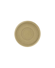 FLAT COUPE PLATE Ø28CM BEIGE PORCELAIN SELVA RAK