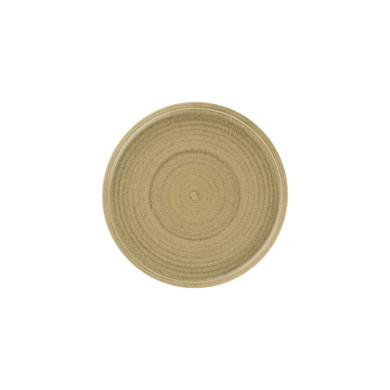 FLAT COUPE PLATE Ø28CM BEIGE PORCELAIN SELVA RAK