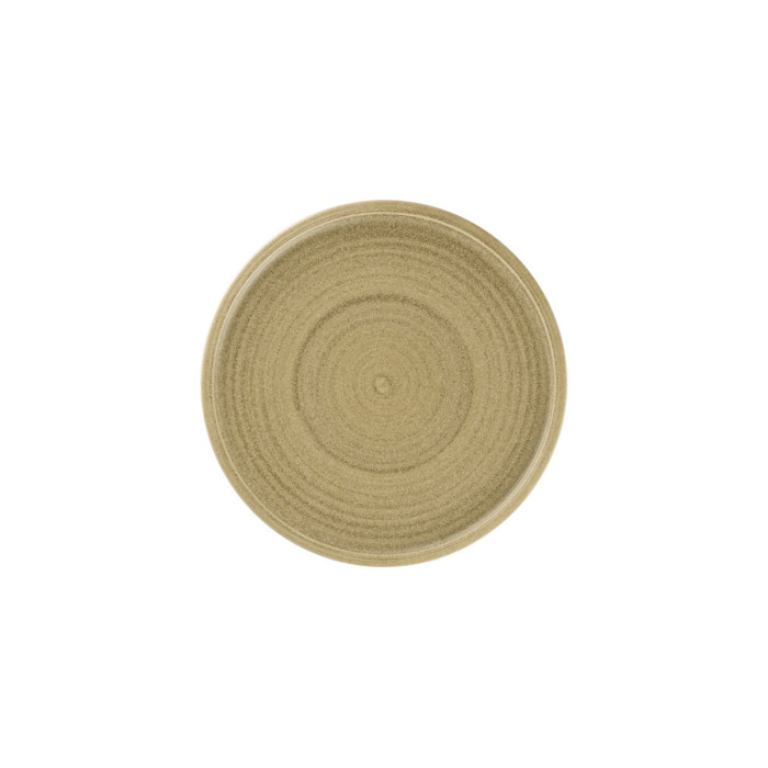 FLAT COUPE PLATE Ø28CM BEIGE PORCELAIN SELVA RAK