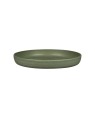 DEEP COUPE PLATE Ø24CM DARK GREEN PORCELAIN SELVA RAK