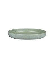 DEEP COUPE PLATE Ø24CM AQUA GREEN PORCELAIN SELVA RAK