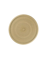 FLAT COUPE PLATE Ø24CM BEIGE PORCELAIN SELVA RAK