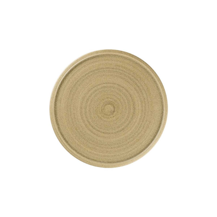 FLAT COUPE PLATE Ø21CM BEIGE PORCELAIN SELVA RAK