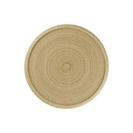 FLAT COUPE PLATE Ø24CM BEIGE PORCELAIN SELVA RAK