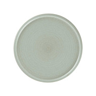 FLAT COUPE PLATE Ø28CM AQUA GREEN PORCELAIN SELVA RAK