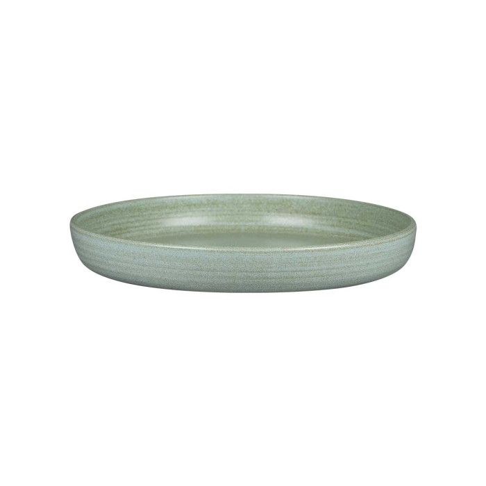 DEEP COUPE PLATE Ø24CM AQUA GREEN PORCELAIN SELVA RAK