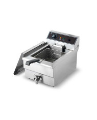 FRYER TABLETOP WITH OIL DRAIN 30V-1PH/50-60HZ 3KW 10L STAINLESS STEEL PRO.INOX