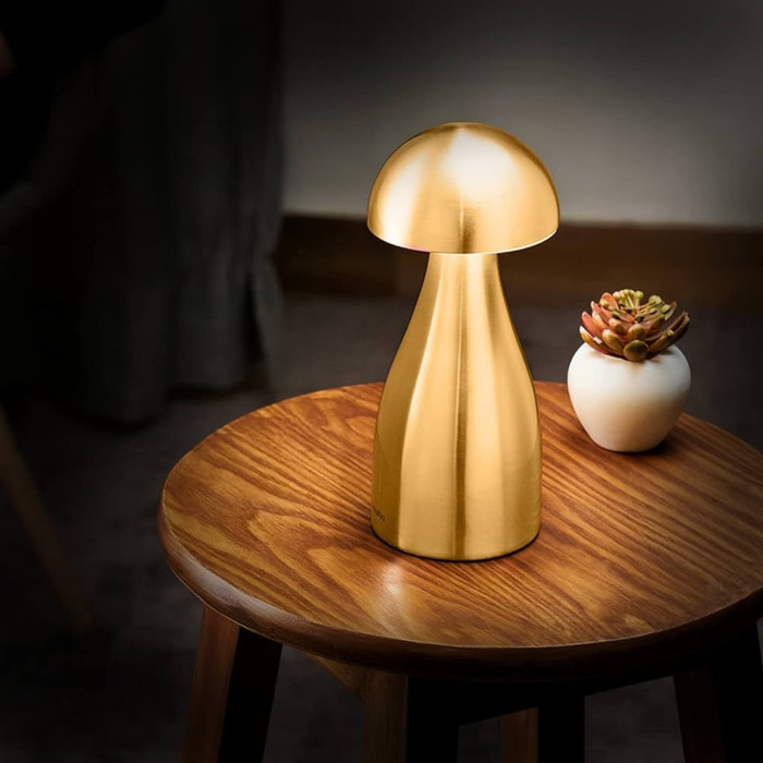 MINARE LED WIRELESS TABLE LAMP GOLD 10-12HOURS ROSHA