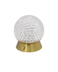 ORB LED WIRELESS TABLE LAMP GOLD 10-12HOURS ROSHA