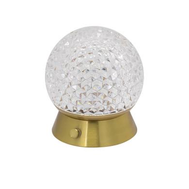 ORB LED WIRELESS TABLE LAMP GOLD 10-12HOURS ROSHA