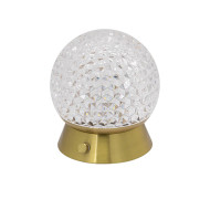 ORB LED WIRELESS TABLE LAMP GOLD 10-12HOURS ROSHA