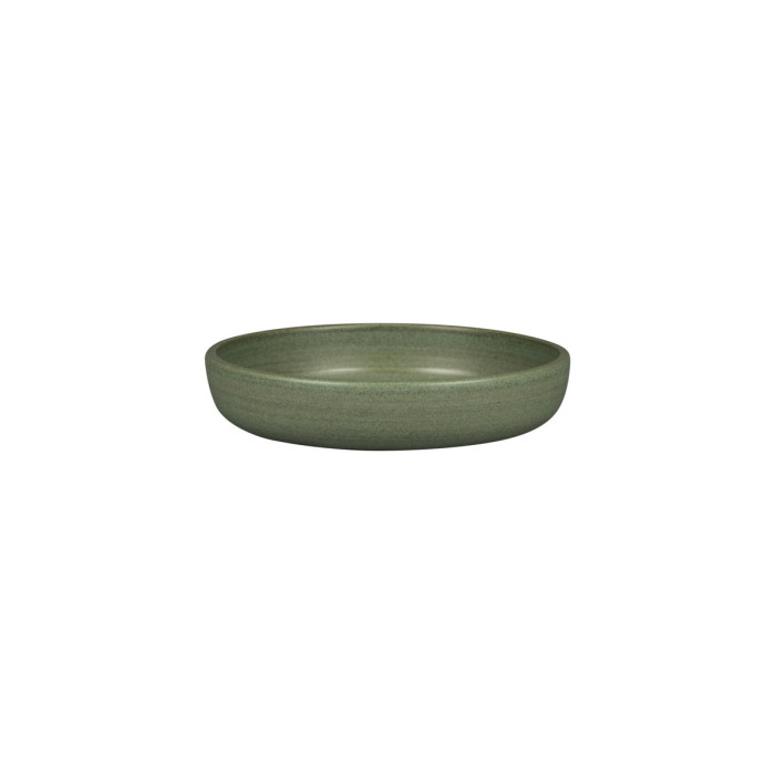 DEEP COUPE PLATE Ø20CM DARK GREEN PORCELAIN SELVA RAK