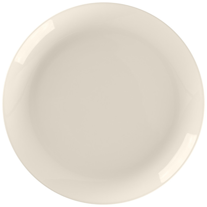 Flat coupe plate round ivory bone china Ø 26.8 cm Fedra Rak