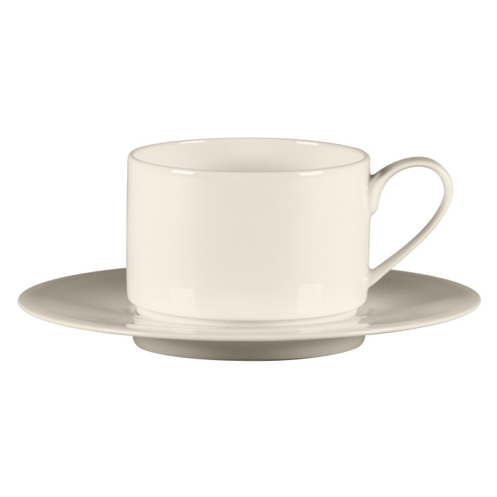 Coffee/tea saucer round ivory bone china Ø 17.3 cm Fedra Rak