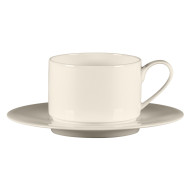 Coffee/tea saucer round ivory bone china Ø 17.3 cm Fedra Rak