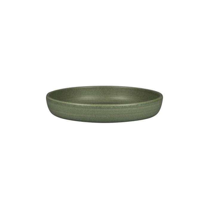 DEEP COUPE PLATE Ø24CM DARK GREEN PORCELAIN SELVA RAK