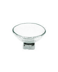 TEA LIGHT HOLDER ON PEDESTAL CLEAR GLASS D10.7XH6.5CM MGS