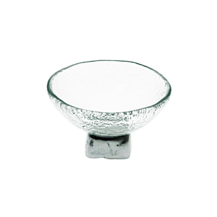 TEA LIGHT HOLDER ON PEDESTAL CLEAR GLASS D10.7XH6.5CM MGS