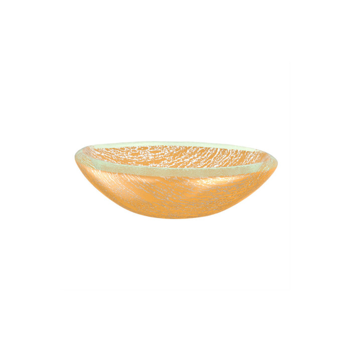 CONDIMENT BOWL CRACKLED MATTE GOLD D8XH2.5CM MGS