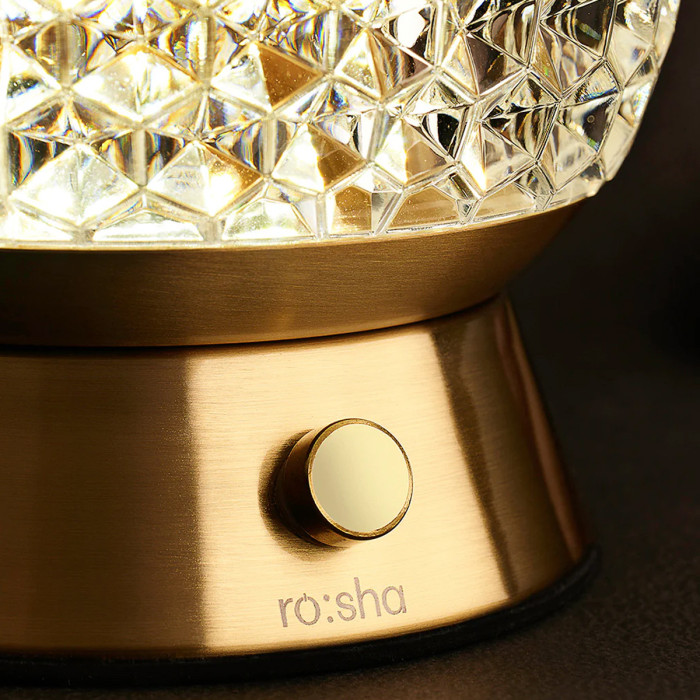 ORB LED WIRELESS TABLE LAMP GOLD 10-12HOURS ROSHA