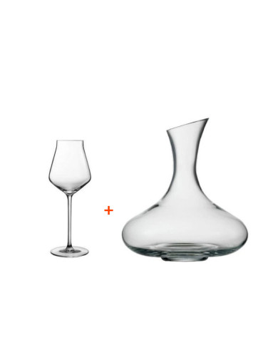 Buy 12 pcs Reveal Up 40cl Stem Glass Get 75cl Grandezza Decanter Free