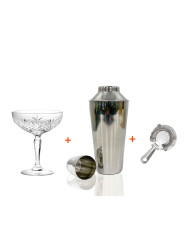 Buy 12pcs Broadway 25cl Cocktail Glass Get 82.7cl Cocktail Shaker and Strainer Free