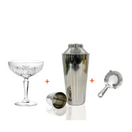 Buy 12pcs Broadway 25cl Cocktail Glass Get 82.7cl Cocktail Shaker and Strainer Free