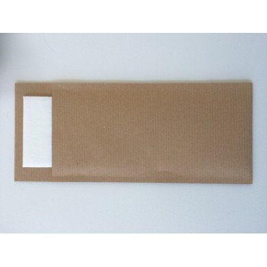 Sleeve brown cellulose wadding 8.5x20 cm Ecoline Pochettes  (100 pieces)