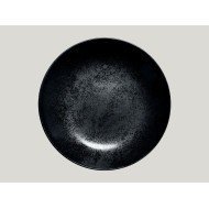 Soup plate round black porcelain Ø 26 cm Karbon Rak